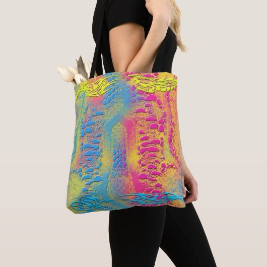 PYTHON - modern decoratief fractal - Tote Bag (Dichtbij)
