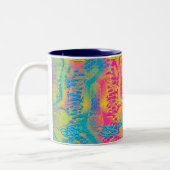 PYTHON - modern decoratief fractal - Tweekleurige Koffiemok (Links)