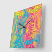 PYTHON - modern decoratief fractal - Vierkante Klok (Hoek)