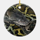 Python molurus bivittatus keramisch ornament (Achterkant)