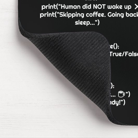 Python morning_routine() Muismat – C cadeau voor p (Hoek)