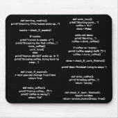 Python morning_routine() Muismat – C cadeau voor p (Voorkant)