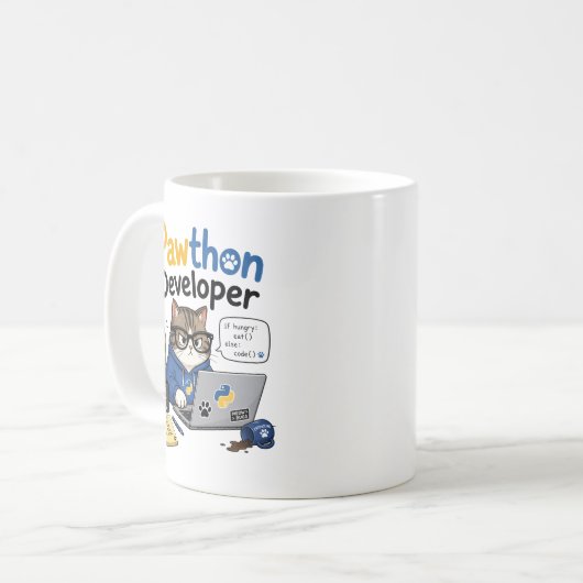Python-ontwikkelaar Koffiemok (Voorkant links)