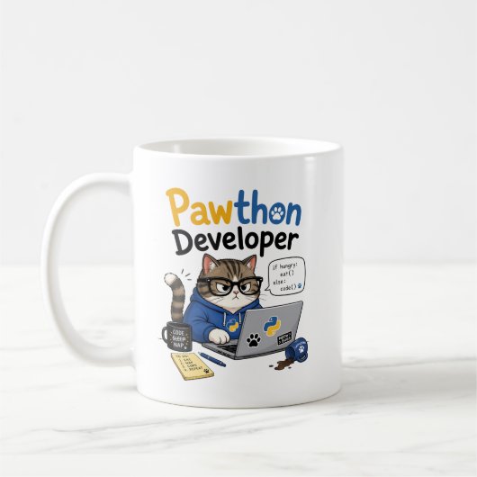 Python-ontwikkelaar Koffiemok (Links)