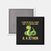 Python Pithon Pi-dag symbool Grappige wiskundelera Magneet (Voorkant / Achterkant)