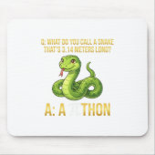 Python Pithon Pi-dag symbool Grappige wiskundelera Muismat (Voorkant)