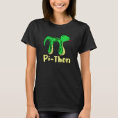 Python Pithon Pi Symbol Fun Math Teacher Pi Day sn T-shirt (Voorkant)