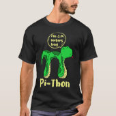 Python Pithon Pi Symbol Fun Math Teacher Pi Day sn T-shirt (Voorkant)