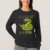 Python Pithon Pi Symbol Funny Math Mathematic Teac T-shirt (Voorkant)