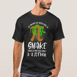 Python Pithon Pi Symbol Wiskunde Leraar T-shirt