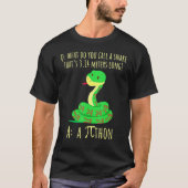 Python Pithon Pi Symbool Grappige Wiskunde Docent T-shirt (Voorkant)