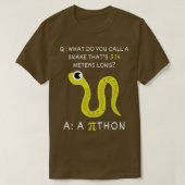 Python Pithon PiFunny Wiskunde Teacher Pi Dag 2 T-shirt (Design voorkant)
