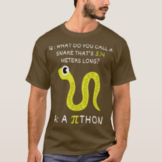 Python Pithon PiFunny Wiskunde Teacher Pi Dag 2 T-shirt