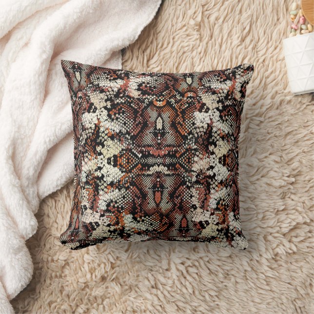 Python Print Slangpatroon  Kussen (Deken)