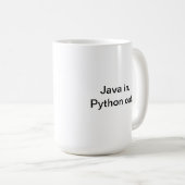 Python programmeerkoffie mok (Voorkant rechts)