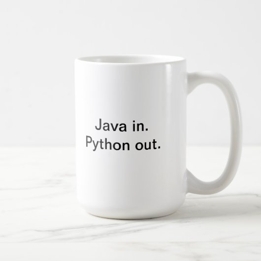 Python programmeerkoffie mok (Rechts)