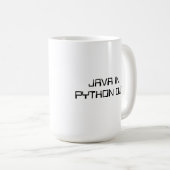 Python programmeerkoffie mok (Voorkant rechts)