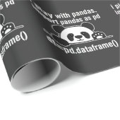 Python Programmer IT Nerd Panda Programming Humor Cadeaupapier (Rol Hoek)