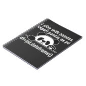 Python Programmer IT Nerd Panda Programming Humor Notitieboek (Linkerzijde)
