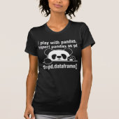 Python Programmer IT Nerd Panda Programming Humor T-shirt (Voorkant)