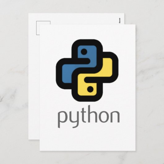 Python programmeren feestdagenkaart (Voorkant / Achterkant)