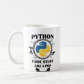 Python programmeren koffiemok (Links)