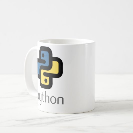 Python programmeren koffiemok (Voorkant links)