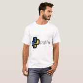 Python programmeren t-shirt (Voorkant volledig)
