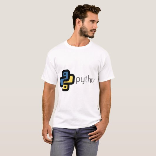 Python programmeren t-shirt (Voorkant volledig)