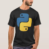 Python Programming Language Icon Classic T-Shirt (Voorkant)