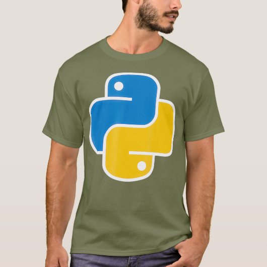 Python Programming Language Software Code T-shirt (Voorkant)