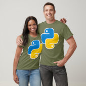Python Programming Language Software Code T-shirt (Unisex)