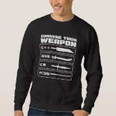 Python Programming, Programmer, Coder Trui (Voorkant)