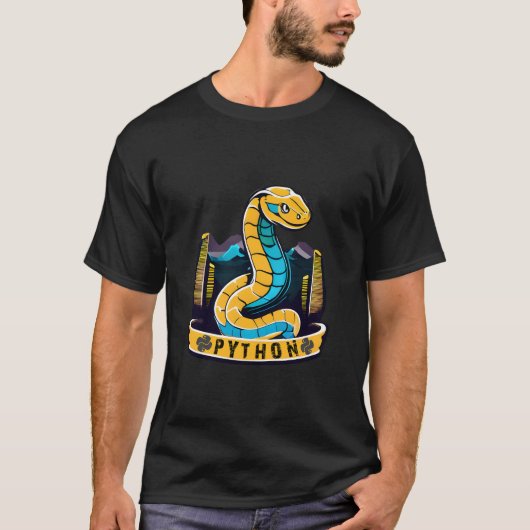 Python Serpentine Code Symfonie T-shirt (Voorkant)