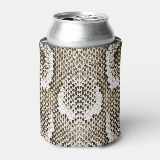 Python Skin: Dierlijk Patroon Ontwerp Blikjeskoeler (Blikje Voorkant)