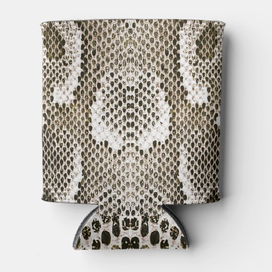Python Skin: Dierlijk Patroon Ontwerp Blikjeskoeler (Voorkant)