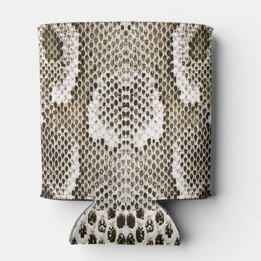 Python Skin: Dierlijk Patroon Ontwerp Blikjeskoeler (Achterkant)