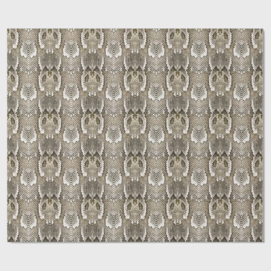 Python Skin: Dierlijk Patroon Ontwerp Cadeaupapier (Vlak)