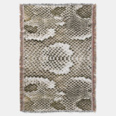Python Skin: Dierlijk Patroon Ontwerp Deken (Voorkant Verticaal)