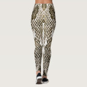 Python Skin: Dierlijk Patroon Ontwerp Leggings (Achterkant)