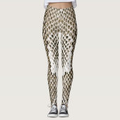 Python Skin: Dierlijk Patroon Ontwerp Leggings (Voorkant)