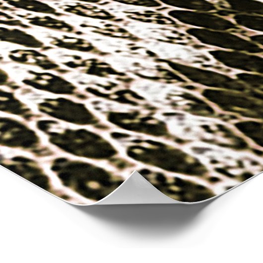 Python Skin: Dierlijk Patroon Ontwerp Poster (Hoek)