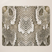 Python Skin: Dierlijk Patroon Ontwerp Sherpa Deken (Voorkant (horizontaal))