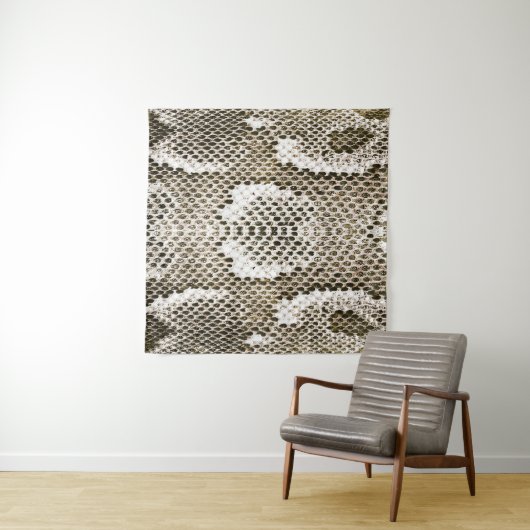 Python Skin: Dierlijk Patroon Ontwerp Wandkleed (In Situ (horizontaal))