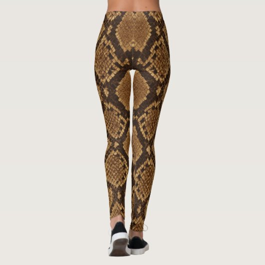 Python Slangenhuidprint Leggings (Achterkant)