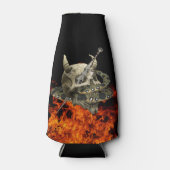 Python Snake Demon Skull Fire Flesjeskoeler (Voorkant)