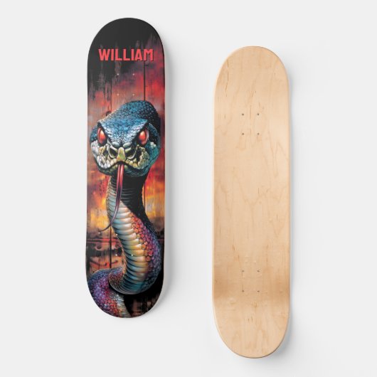 Python Snake Persoonlijk Skateboard (Voorkant)