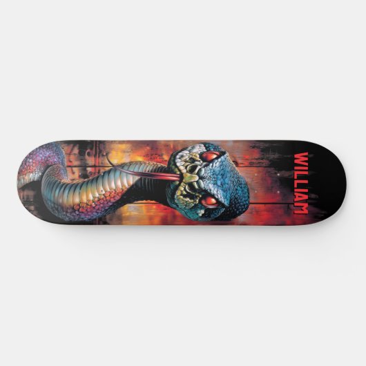 Python Snake Persoonlijk Skateboard (Horizontaal)