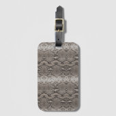 Python Snake Skin Animal Print Bagagelabel (Voorkant (verticaal))