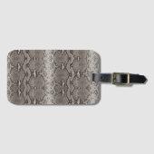 Python Snake Skin Animal Print Bagagelabel (Voorkant (horizontaal))